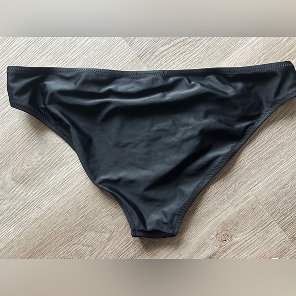 Jessica Simpson Black with Gold Accent Bikini Bottom - Picture 2 of 4